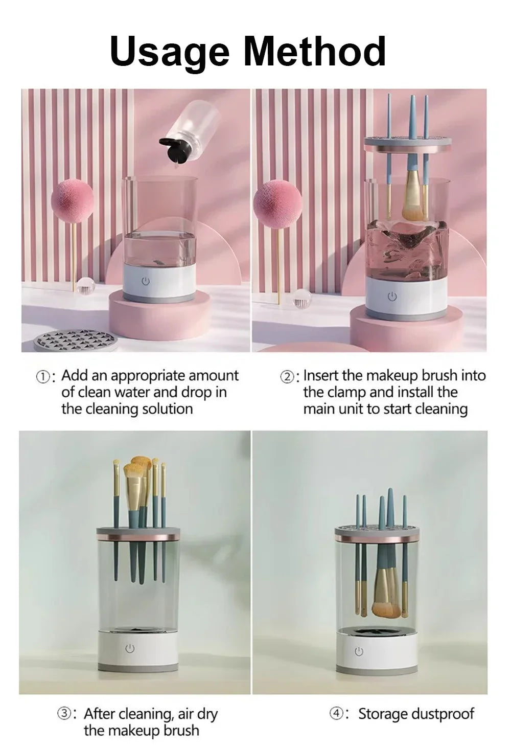 Electric Makeup Brush Cleaner - laglossierie